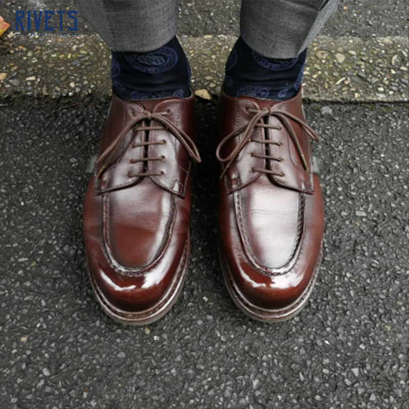 PARABOOT NORWEGIAN SEWN CLASSIC CHAMBORD CASUAL LEATHER SHOES 710707 8 9