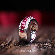 INK jewelry custom 18K gold color treasure ring gem ring jewelry female