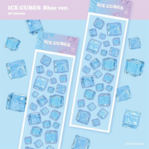 Immersive Cuka Stickers Summer Ice Trays Photos handbills DIY Decorative Pat standout with small card material applique