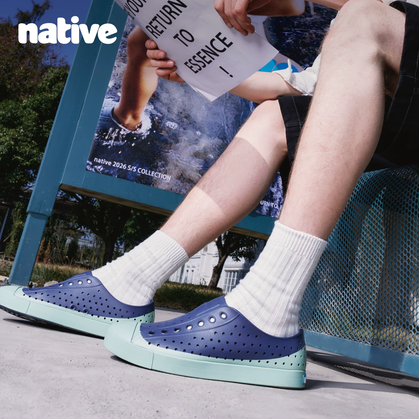 2026 Новые Native Croc Shoes мужские лето внешний вид дышащие повседневные пляжные туфли цветовое сочетание Baotou сандалии