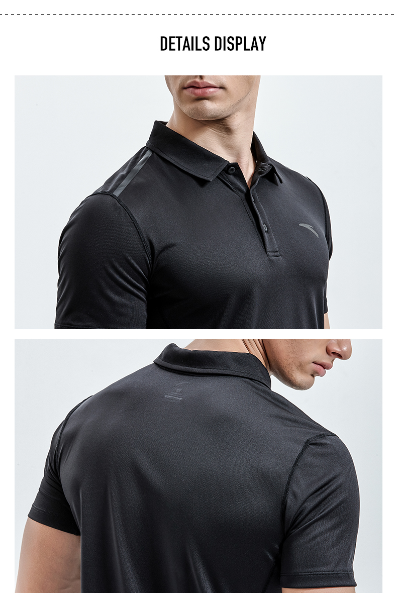 Anta nam 2018 hè mới thể thao và giải trí Áo sơ mi POLO đan áo thun nam tay ngắn tập thể dục áo polo oversize