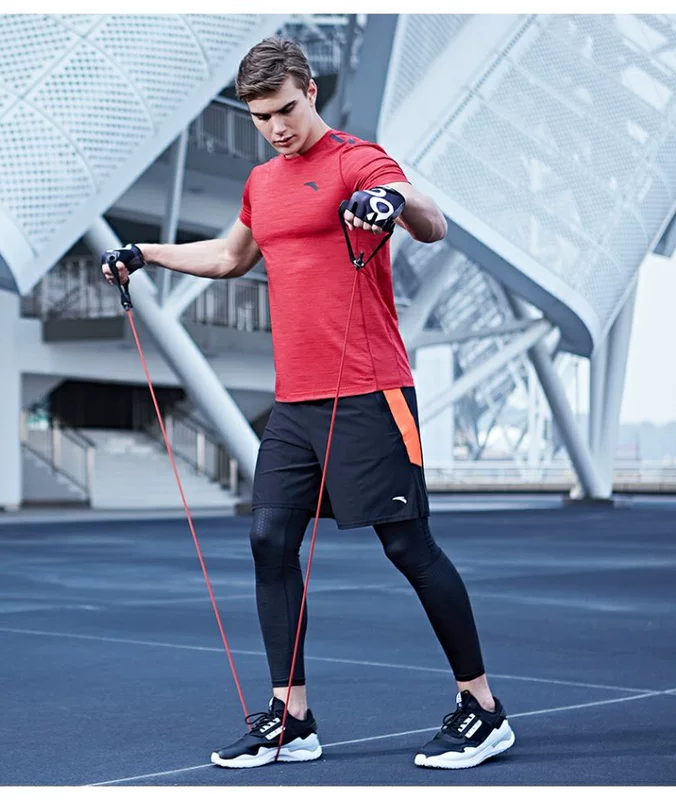 Áo thun nam tay ngắn Anta 2019 mùa hè mới bó sát phần mỏng ngắn t đào tạo quần áo thể thao thoáng khí áo thể thao áo thun reebok