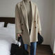 Loose wide double-sided velvet coat for women 23 new autumn and winter short style small suit style loose woolen coat