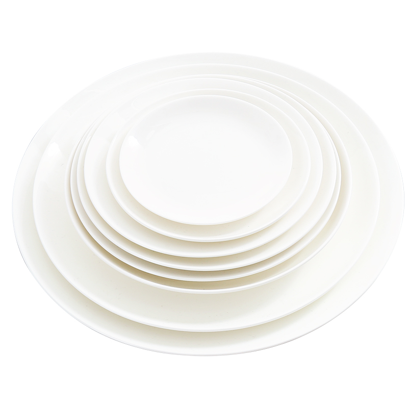Think hk ipads porcelain 6/7/8/10 inches FanPan flat plate beefsteak ceramic dish plate plate plate