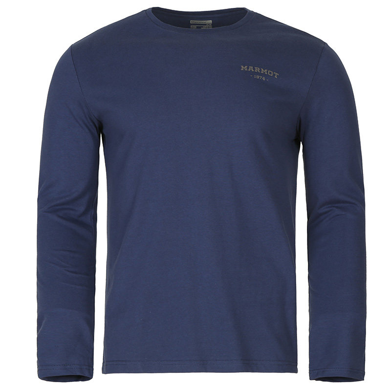 Special Price Marmot Sport Outdoor Casual Cotton Long Sleeve T-Shirt Polo Shirt Comfort Crew Neck Casual