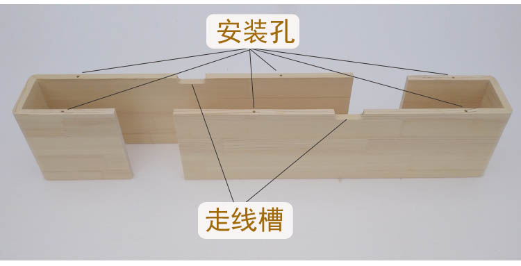 Gỗ rắn âm thanh hình ảnh tủ tường TV tủ set-top khung phòng khách kệ phòng ngủ giá treo tường trang trí đa chức năng - Kệ kệ trang trí treo tường
