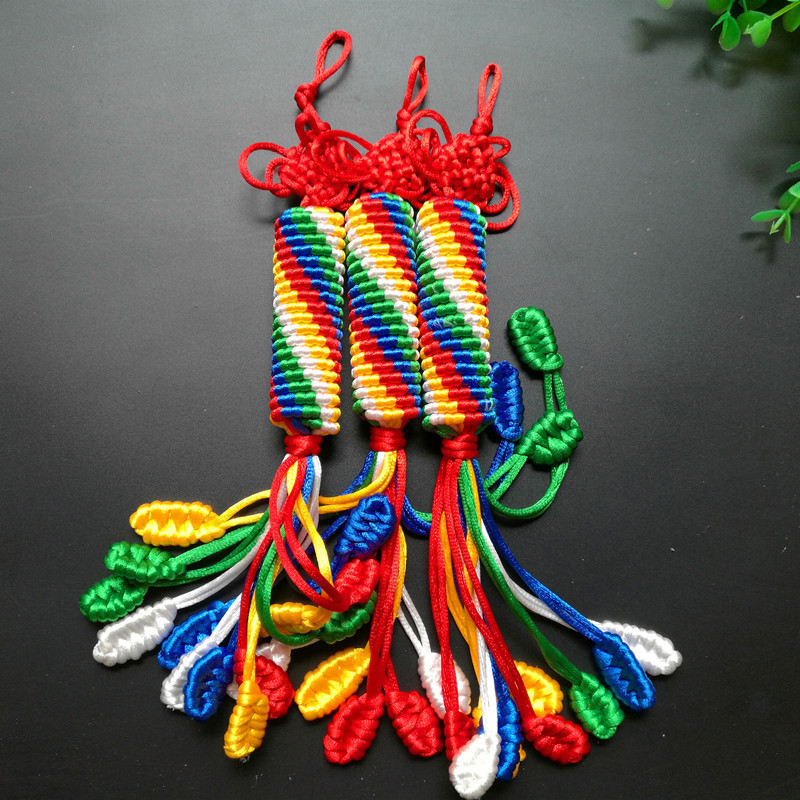 Pure hand - hand - hand - hand - hand - handed and trailing hanging piece auspiciously carried out the small number 26 cm white