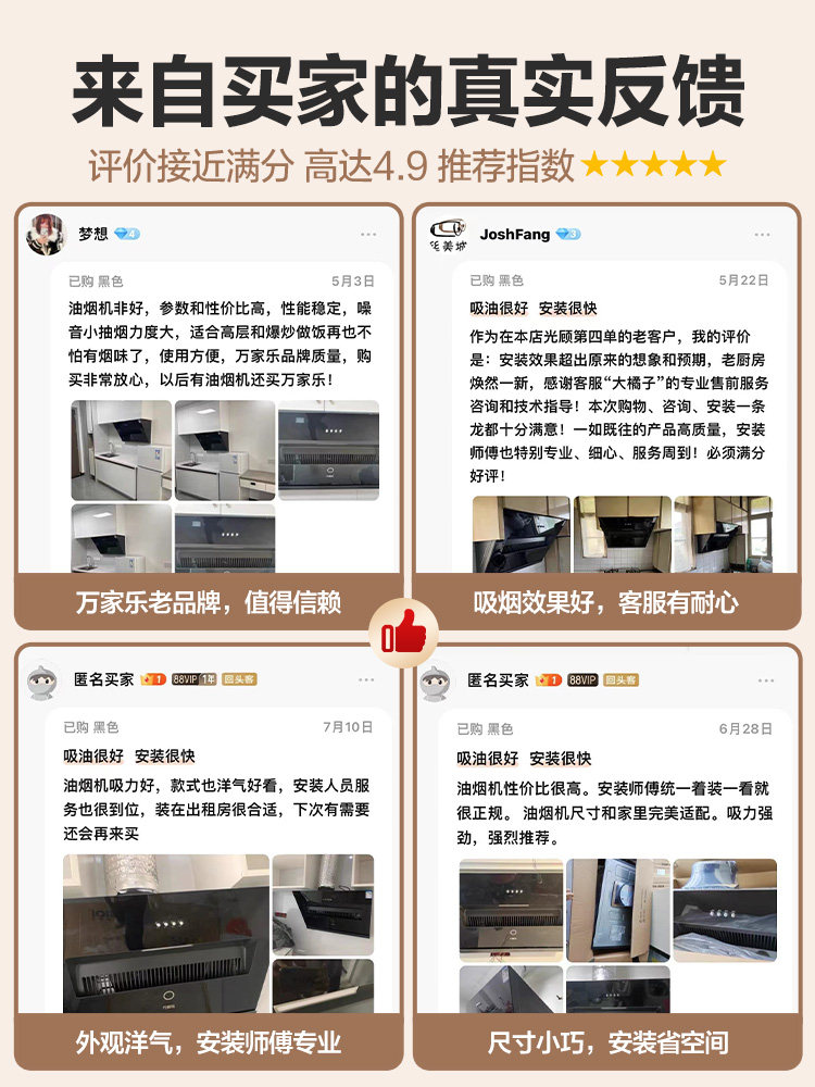 Midea Little Hurricane J1R2/Aj4 Range Hood for Kitchen Use, Small Size, Strong Suction, Side Suction Range Hood