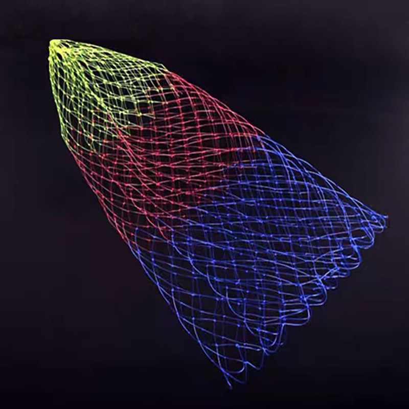 Fishing net head net pocket anti-hanging thick eye hand-woven deepening single-strand nylon fishing net pocket