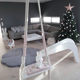 Ins style indoor swing children's room living room balcony hanging chair bed and breakfast entertainment toys solid wood hanging swing horizontal bar