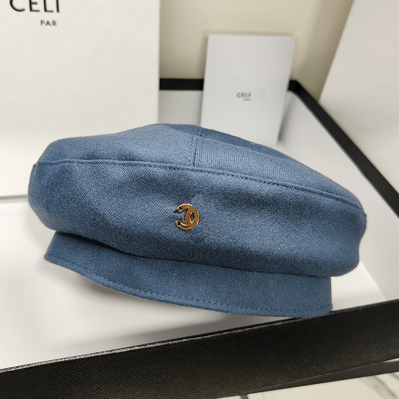 Elegant lady temperament bud Hat Women's painter hat autumn and winter new street shooting concave Hat Beret trend