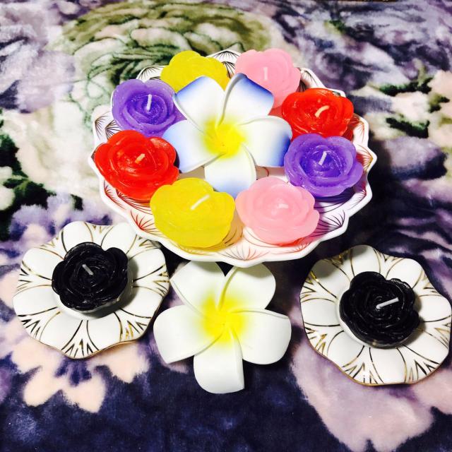 Candle Rose Flower Type Red Rose Pink Rose Blue Rose Purple Rose Yellow Rose Black Rose Lamp Holder