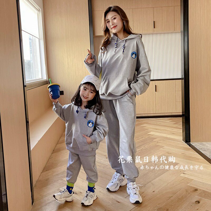 Japanese high-end pro-sub-bottling women's clothing suit foreign spring style Korean version fried street mother and son loaded with spring clothing