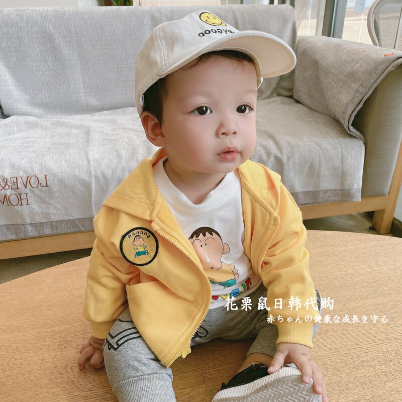 Japanese boy's jacket spring and autumn 2022 new handsome trendy casual thin section children's clothing