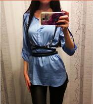 Spring and summer new trends Europe and America bundled fine leather belts Decorative Fashion Cross Girdle Ladies Bunch Waist Dresses Strap