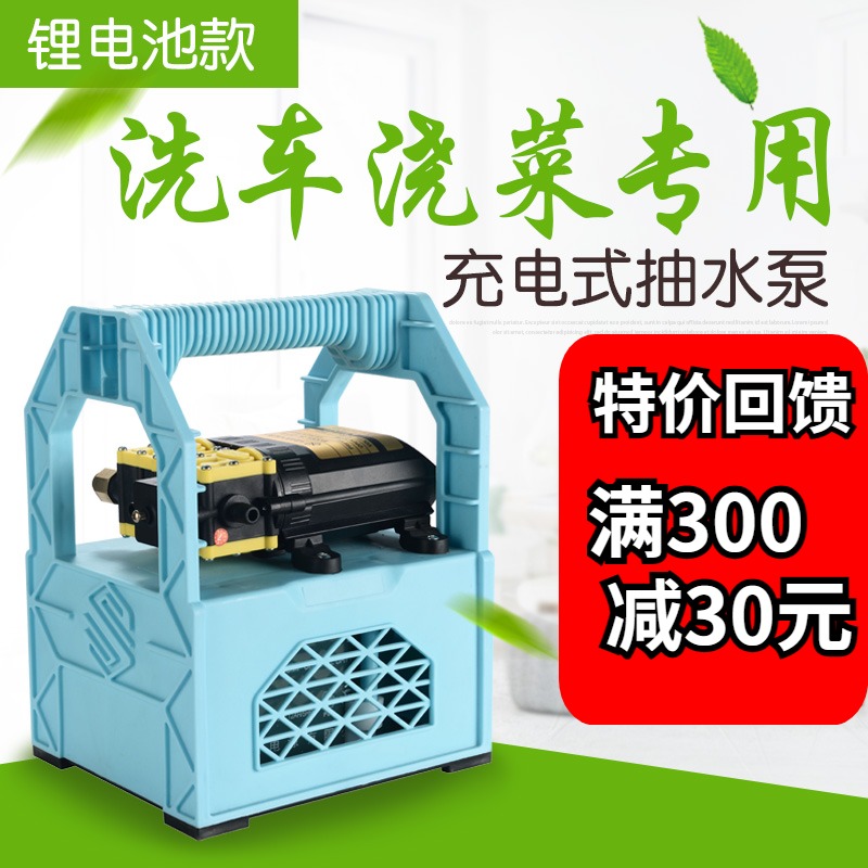 Ningbao rechargeable water pump agricultural new vegetable watering artifact electric self-priming portable outdoor high-pressure spray pump