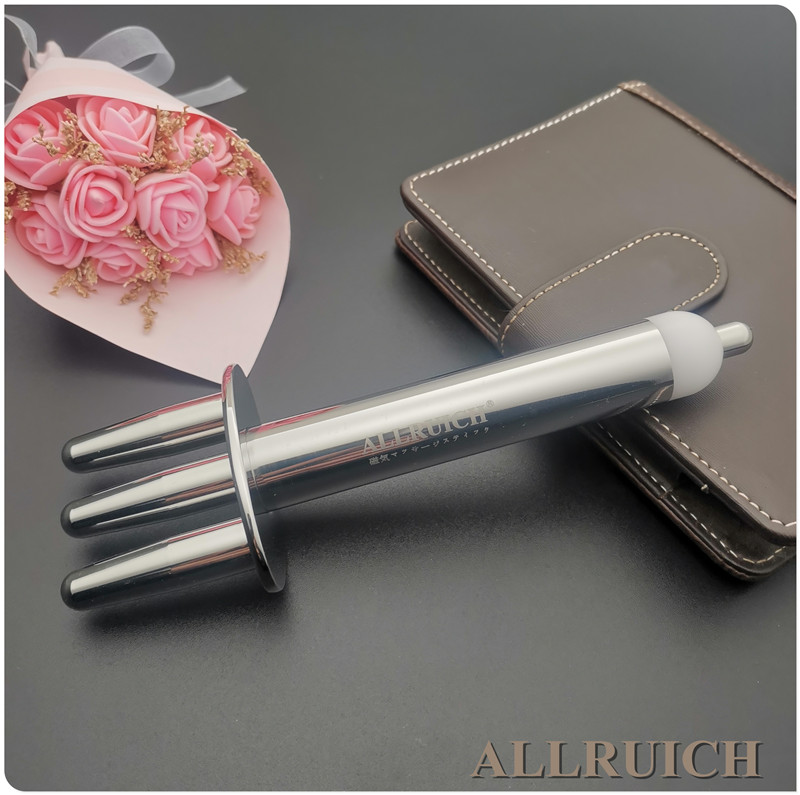 ALLRUICH new product launch magnetic fork massage stick magnetic righteous acid row stick meridian magnetic point massage stick acupuncture point stick