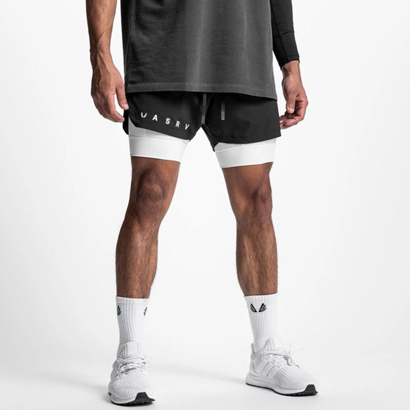 Asrv Basketball Compression Shorts for Men and Women, Lined Running Shorts, Three-Quarter Length, Knee-Length, Two-In-One Design, Fitness Sports American-Style Shorts Asrv Basketball Compression Shorts for Men and Women, Lined Running Shorts, Three-Quarter Length, Knee-Length, Two-In-One Design, Fitness Sports American-Style Shorts