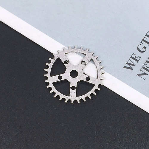 Серебряный механический мобильный телефон с шестернями ручной работы, защитный чехол, художественный аксессуар, в стиле панк