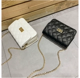 Цепь, сумка через плечо, маленькая модная небольшая сумка, в стиле Шанель, на цепочке, в корейском стиле