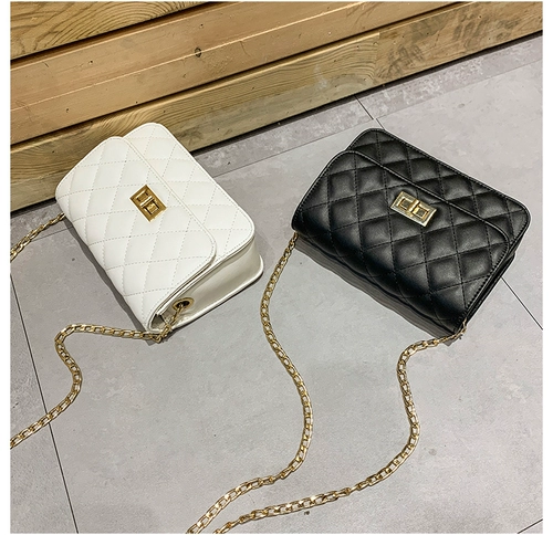 Цепь, сумка через плечо, маленькая модная небольшая сумка, в стиле Шанель, на цепочке, в корейском стиле