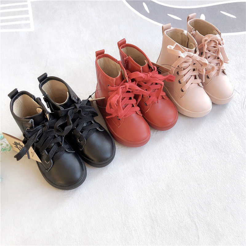 Domestic spot old soles Boy and Girl Bull Gauge High Gang Boots Side Zipping 6005