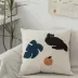 TJJ dễ thương khăn bông thêu gối Hàn Quốc ins gió nhà sofa đệm lưới màu đỏ đầu giường trang trí gối - Trở lại đệm / Bolsters Trở lại đệm / Bolsters