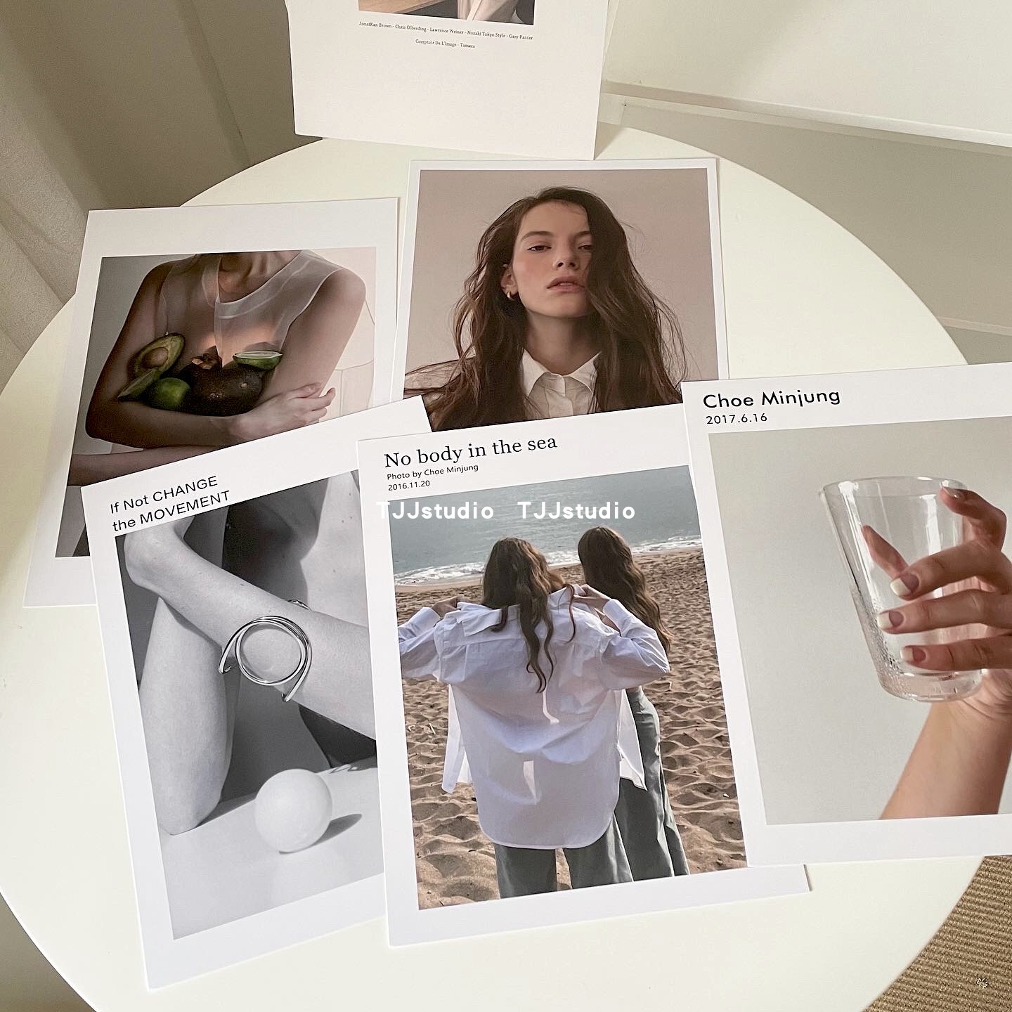 ins wind magazine cover series card cold European and American characters posing decorations photo photography props