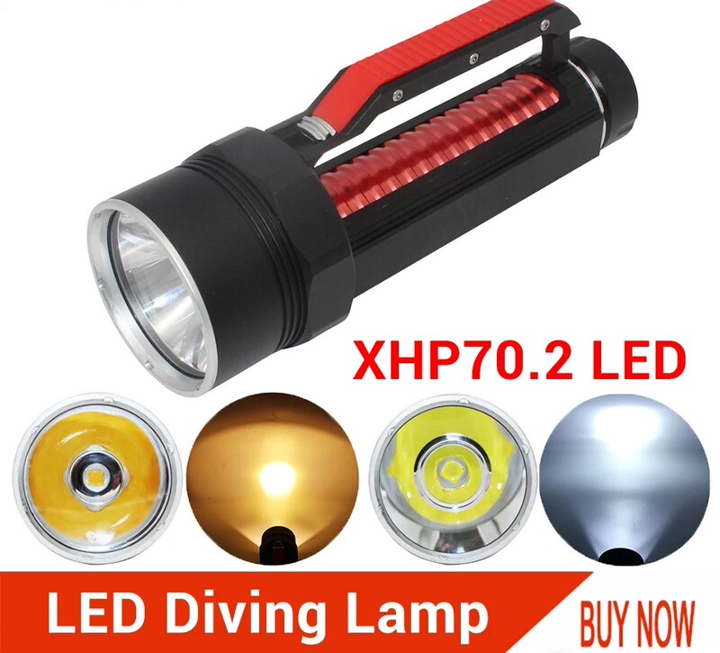 Second-Generation Xhp70 High-Power Professional Diving Flashlight Led Outdoor Diving Rescue Lighting Deep-Sea Operation Patrol