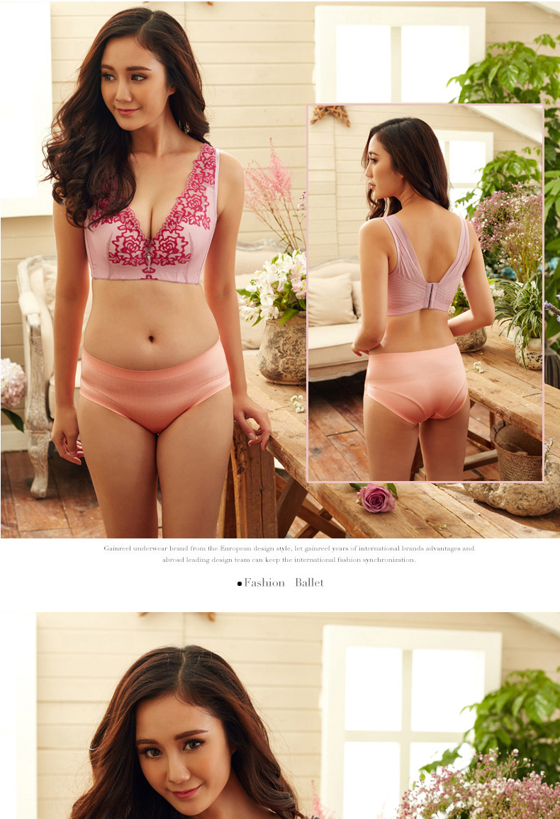 Yêu Yuezi kích thước lớn chất béo mm tập hợp ngực lớn đầy đủ đồ lót gợi cảm phần mỏng khuôn mỏng điều chỉnh áo ngực 3355 quần lót đùi