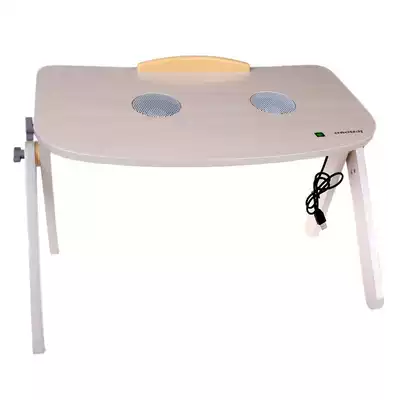 Lenovo D150 Bed laptop table Dual USB cooling fan Lifting solid wood folding table Learning table