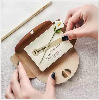 Birthday card ins style card creative high-end postcard simple literature send teacher Thanksgiving blessing message card