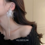 Белые брендовые элегантные серьги с кисточками из жемчуга, изысканный стиль, серебро 925 пробы, яркий броский стиль