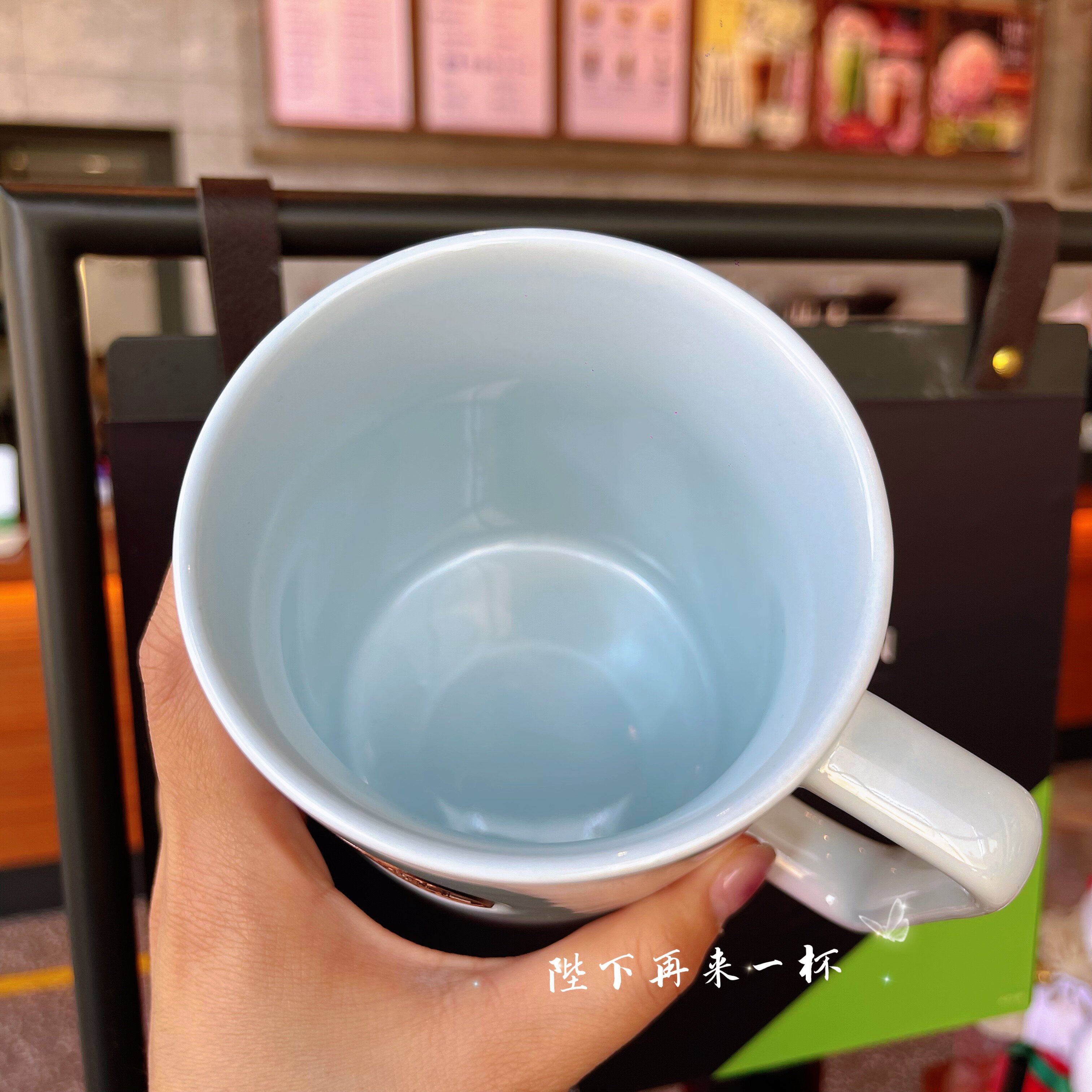 Тайвань starbucks чашка 2022 ретро меди бренд градиент порошок зеленый синий белое молоко Чай кружка пейте много воды Кубок 473 мл 