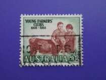 Australian stamps in 1953 The 25th anniversary of the establishment of the Youth Farmers Club 1 full of 18 yuan