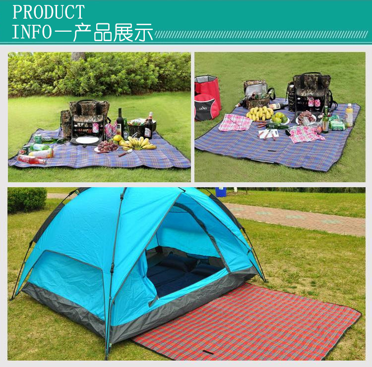 Tour du lịch mùa xuân Jiapeng Oxford Picnic Mat Độ ẩm ngoài trời Pad Beach Mat Siêu dày độn không thấm nước - Thảm chống ẩm / Mat / Gối thảm mút xốp lót sàn