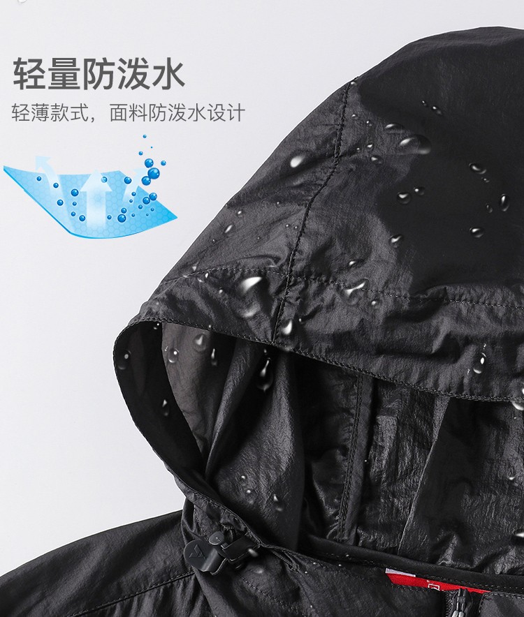 探路者 21新款 UFP 40+防晒 男轻薄透气皮肤风衣 图8