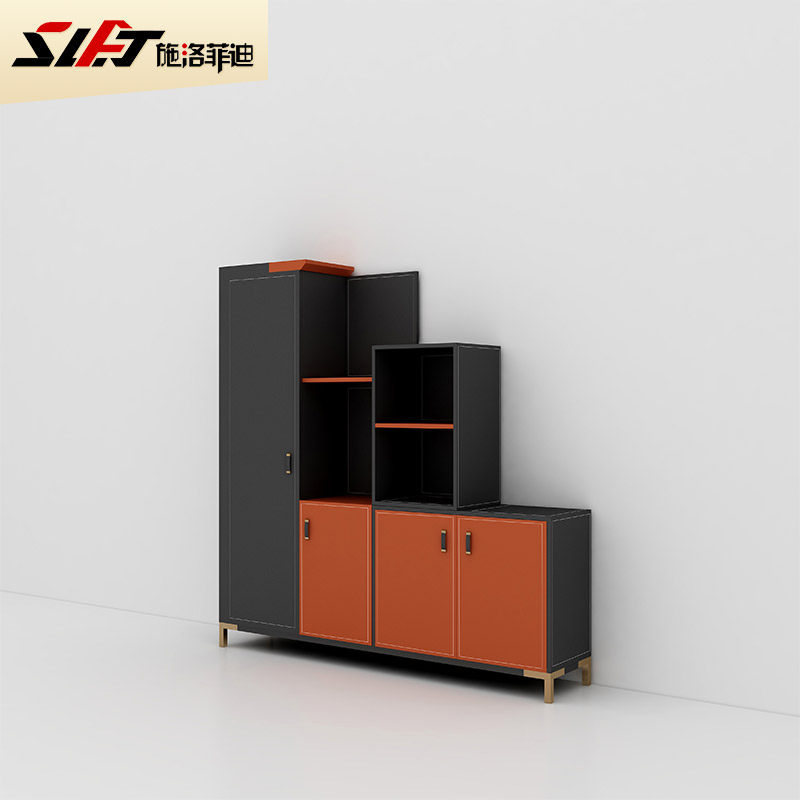 Schlofidy Office Furniture Fashion Office Bookcase Office Leather Filing Cabinet Information Shelf Archives High Holding Cabinet