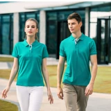 Хлопковая летняя футболка polo для работы, делается под заказ, с печатью вашего логотипа, короткий рукав