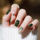 Зеленое фруктовое масло, лак для ногтей для маникюра, изумрудная зеленая матча, популярно в интернете