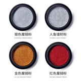 Супер яркая серебряная порошковая втирка для маникюра, лак для ногтей, зеркальный эффект