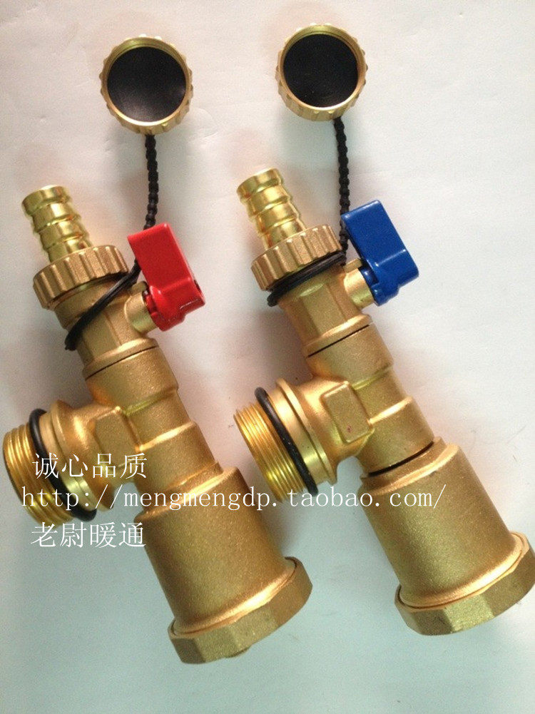 Floor heating water distributor Automatic vent valve valve water distributor Three-tailed piece intelligent water distributor deflation valve-Taobao