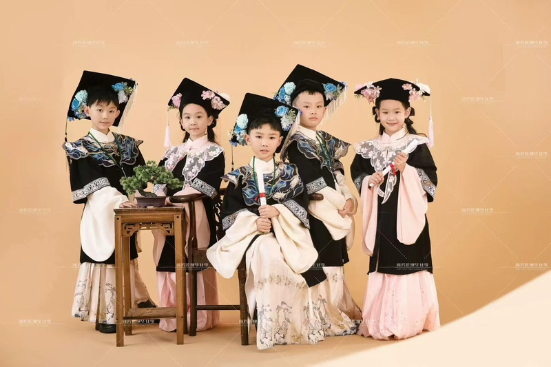 Chinese Ancient Style Meiji Han Dynasty Horse Face, Kindergarten Bachelor Graduation Photo Studio School Doctor Clothing, Chinese Ancient Style Meiji Han Dynasty Horse Face, Kindergarten Bachelor Graduation Photo Studio School Doctor Clothing,