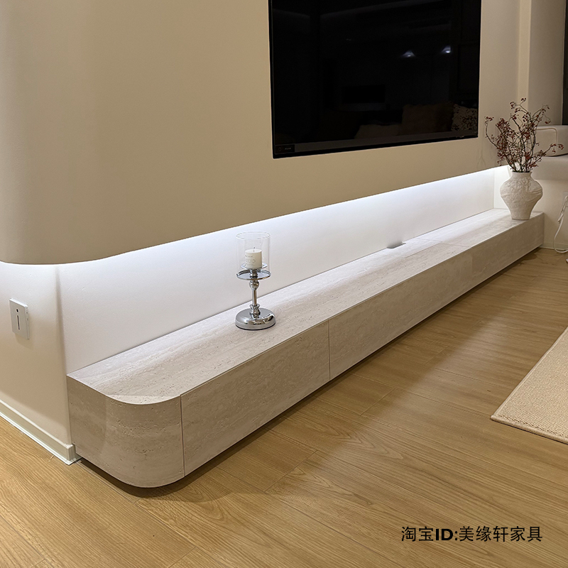 2026 New Model Travertine Stone Tv Cabinet for Living Room, Home Use, Floor-Standing Storage Cabinet, Integrated Light Luxury with a High-End Feel 2026 New Model Travertine Stone Tv Cabinet for Living Room, Home Use, Floor-Standing Storage Cabinet, Integrated Light Luxury with a High-End Feel