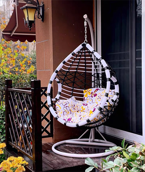 Hanging chair single double hanging basket iron art living room Hanging Bed Slutty swing Balcony Rough chair Cradle Chair Home European-style Chandelia-Taobao