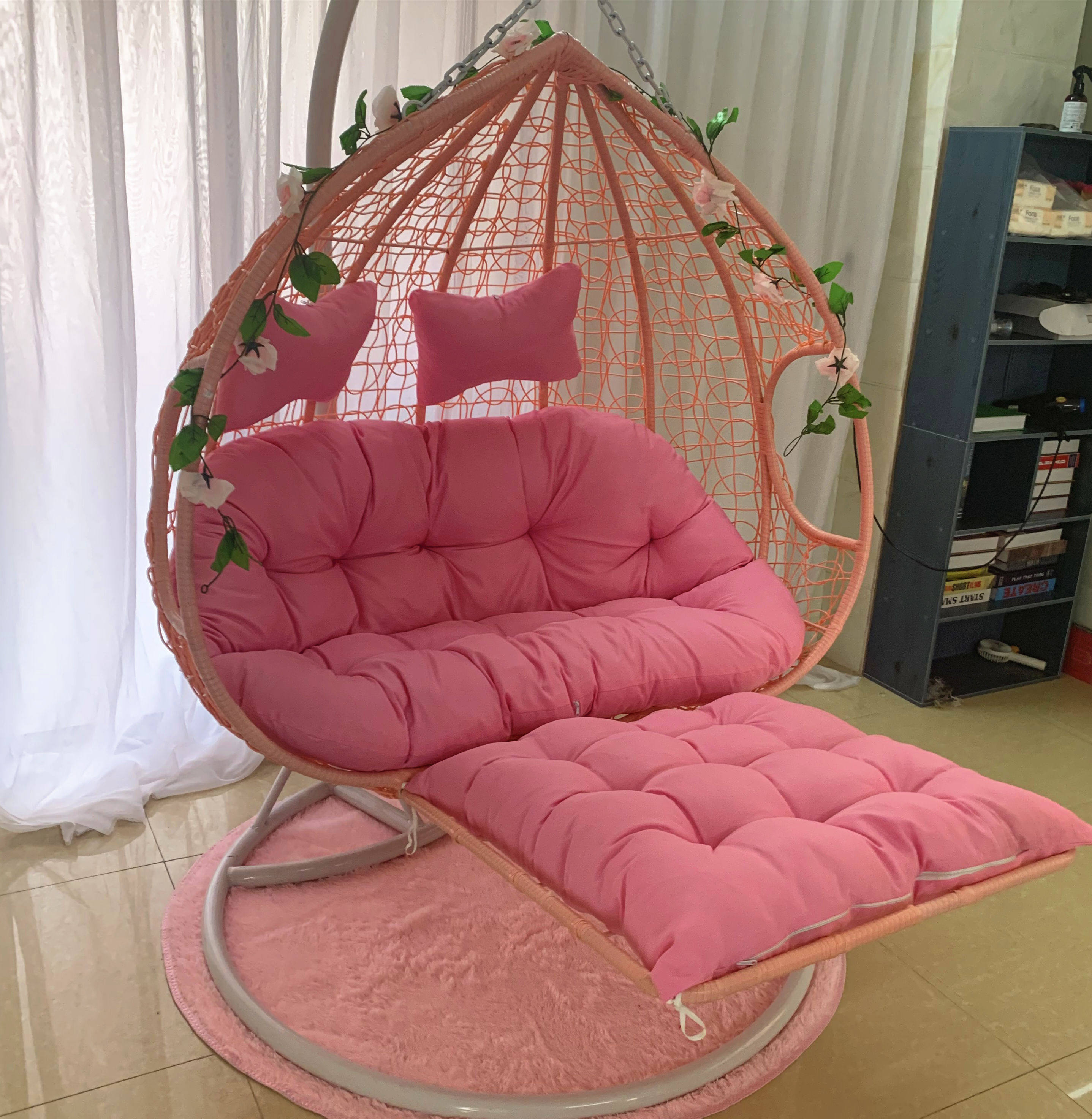 Sloth Pedalling Hammock Hanging hanging basket Vine Chair Single Double Balcony Bird Nest Indoor outdoor Outdoor Swing Cradle Hanging Chair