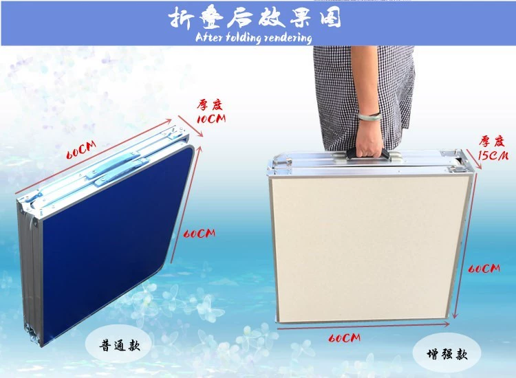 Bàn dài gấp 1,8 mét ngoài trời quầy hàng bàn khuyến mãi cắm trại bàn ăn và ghế quầy hàng bàn nhôm di động - Bàn