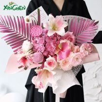 2021 new floral spray-painted flowers dried flowers and pearls spray-painted rose spray self-spray paint flowers change