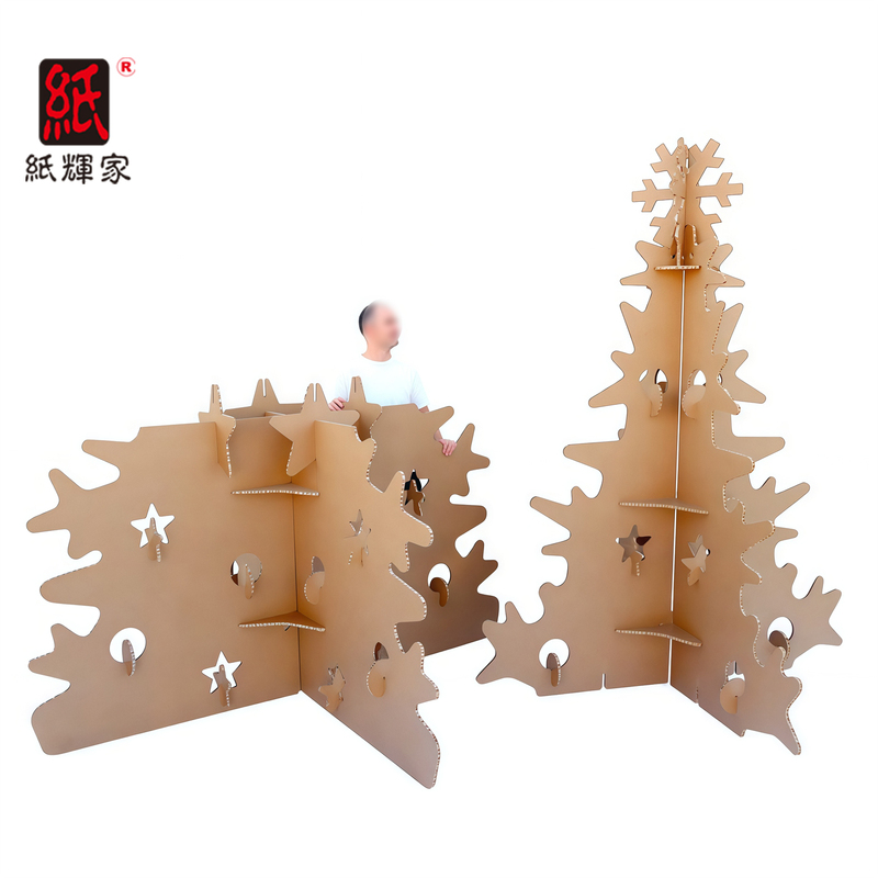 Corrugated Cardboard Carton Paper Christmas Tree Shopping Mall Hotel Real Estate Hotel Shopping Center Christmas Shopping List