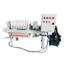 Filter press plate and frame small filter cloth box type electric sewage sludge dehydration filter solid-liquid automatic separation equipment